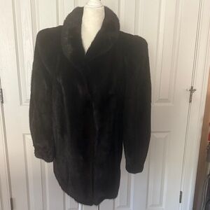 Elegant Espresso Mink Fur Coat